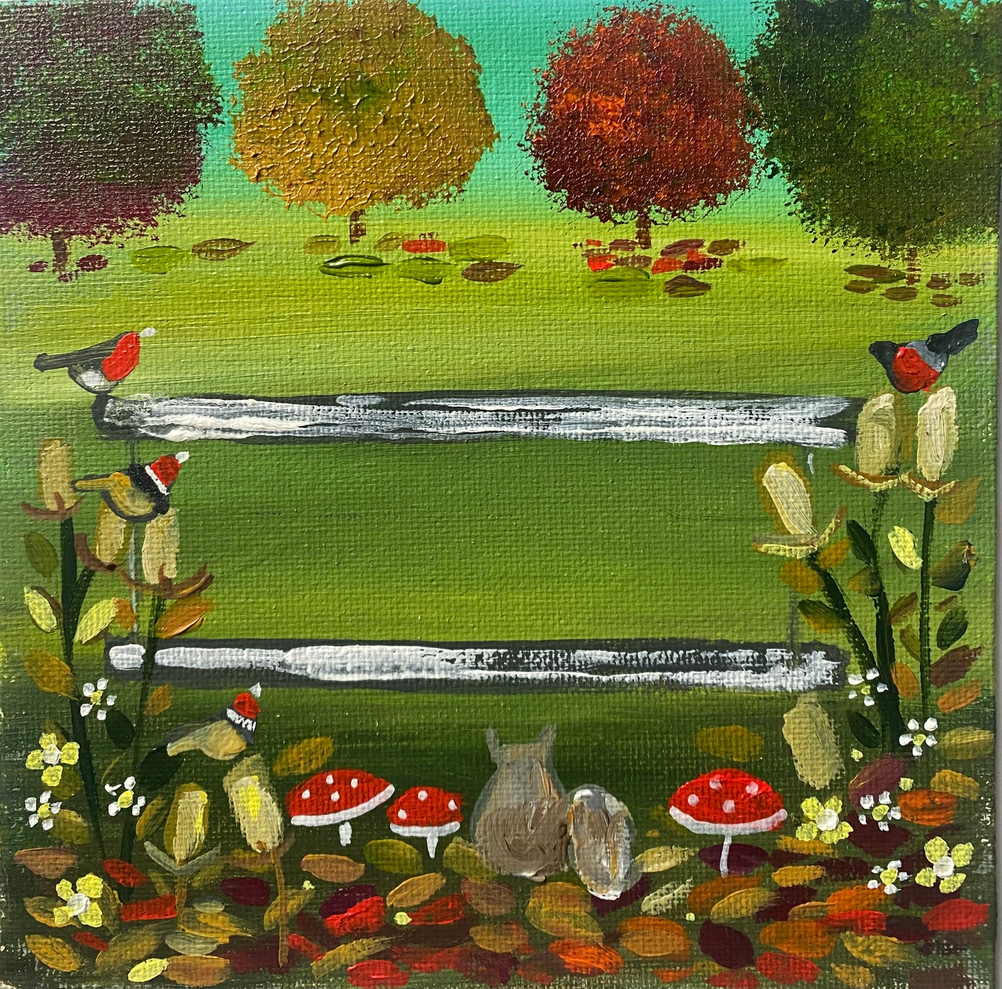 Autumn Bench ( commission opportunity)