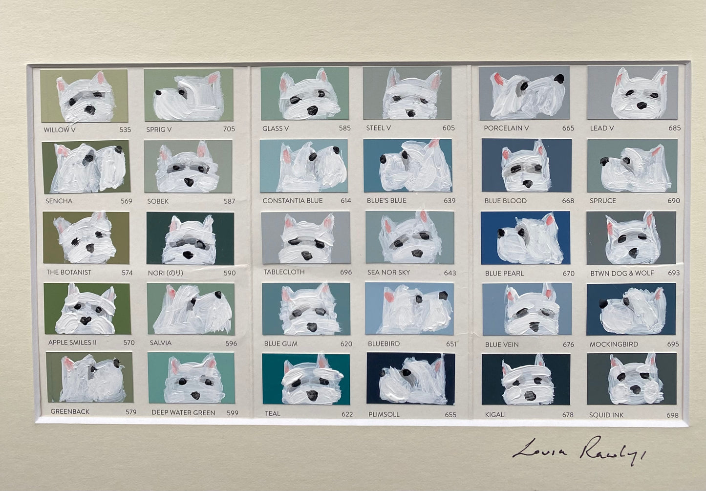 Westie Colour Chart