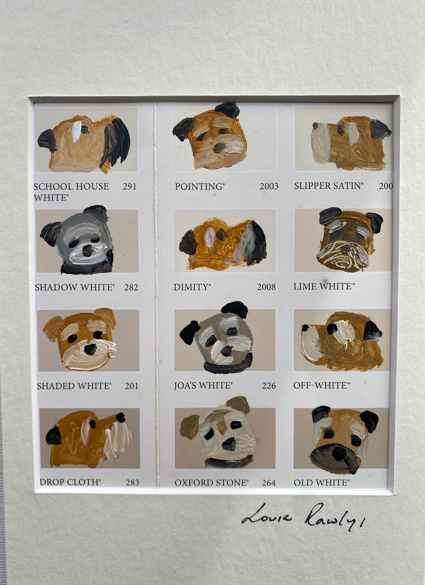 Border Colour Chart