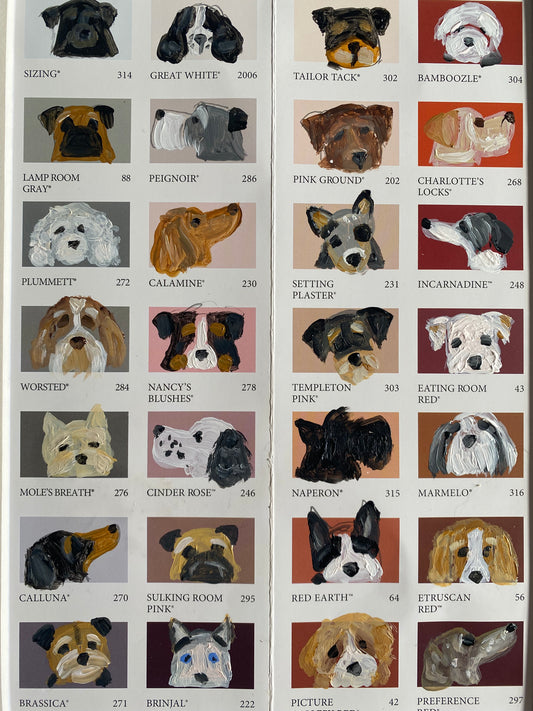 Dog Bingo Colour Chart