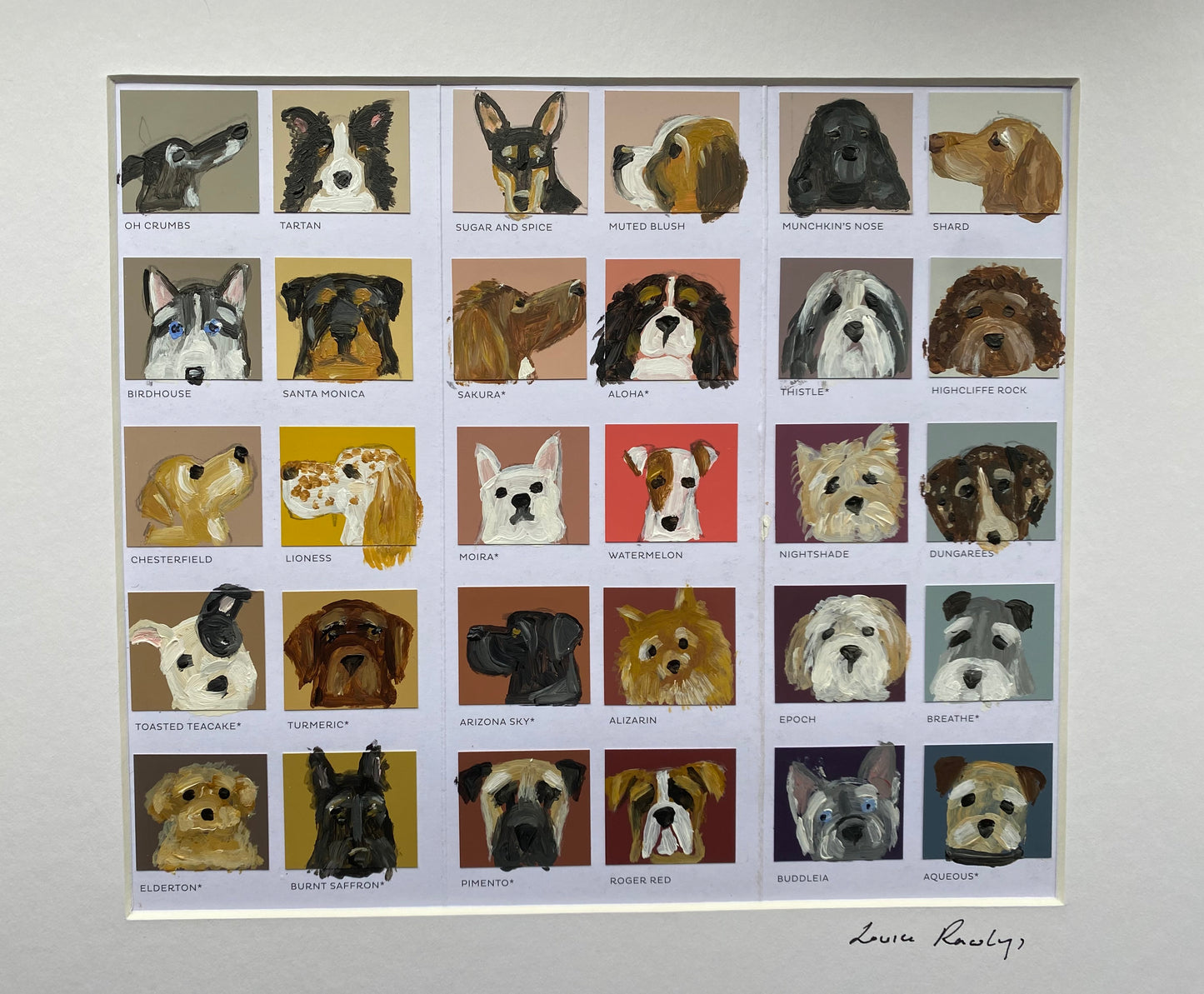 Multi Dog Colour Chart