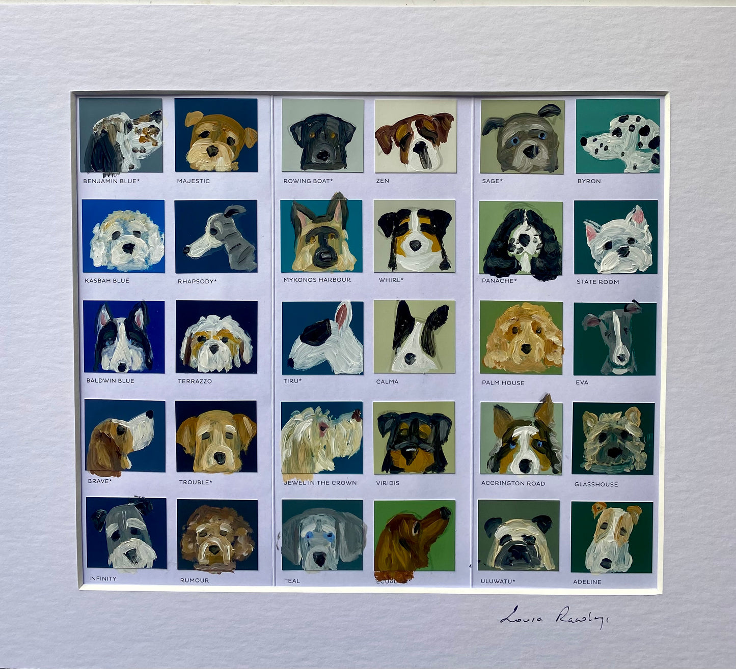 Dog Bingo Colour Chart