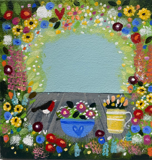 Floral Table ( personalised painting opportunity)