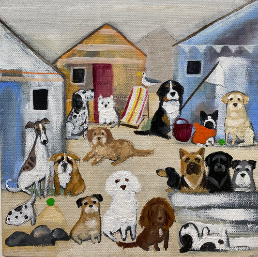So Many Mutts Down At The Sandy Paws Huts