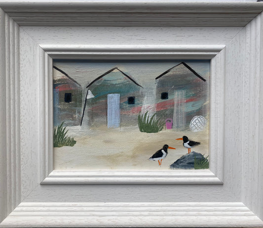Oystercatchers By The Old Huts ( personalised painting opportunity)