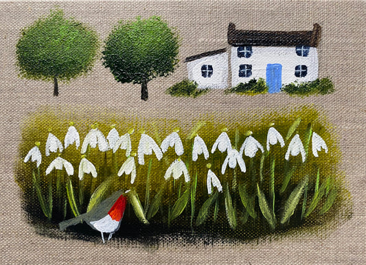 Snowdrops At The Bottom Of The Garden