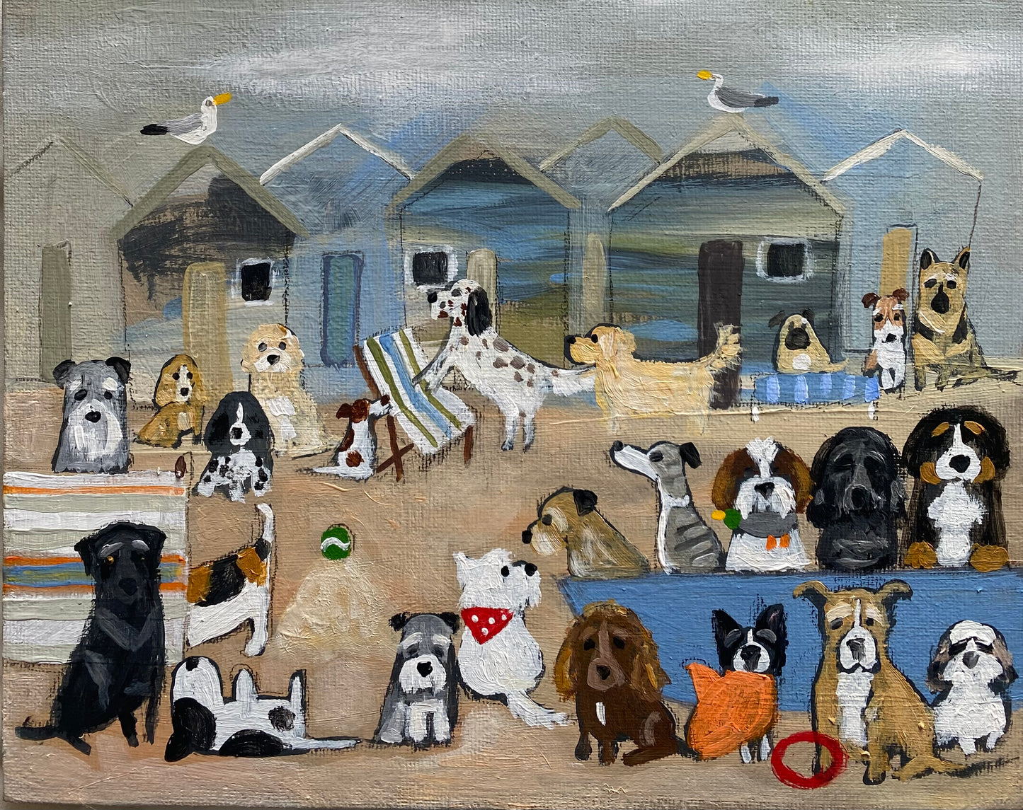 A Busy Bank Holiday By The Old Huts