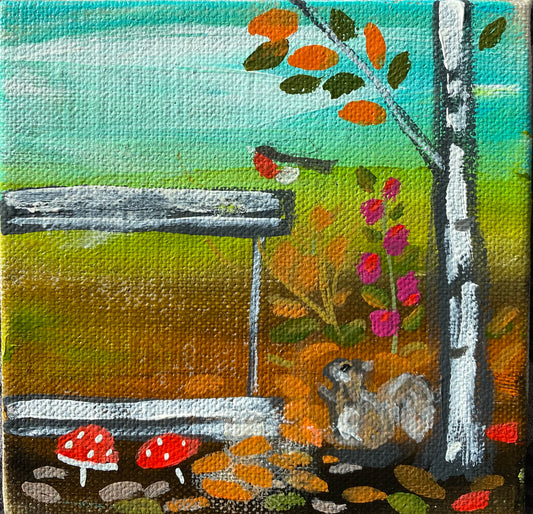 A Bench By The Fungi ( commission opportunity)