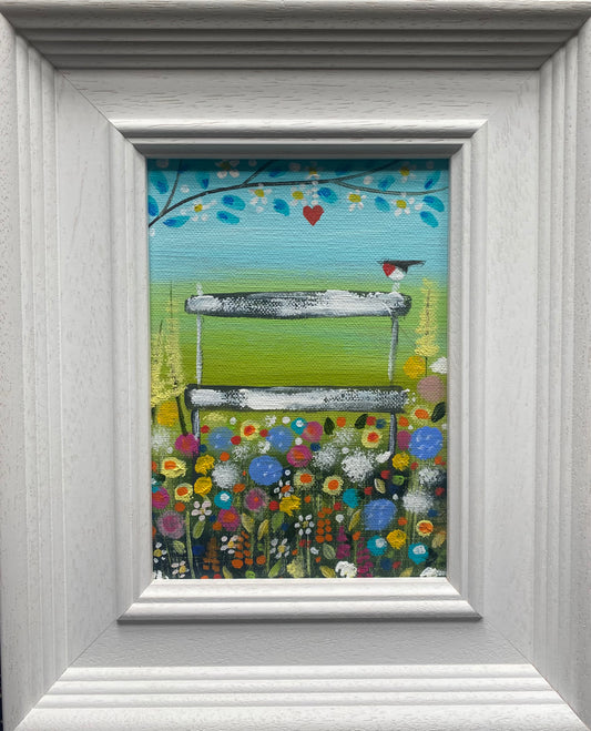 A Rustic Bench For Two ( personalised painting opportunity