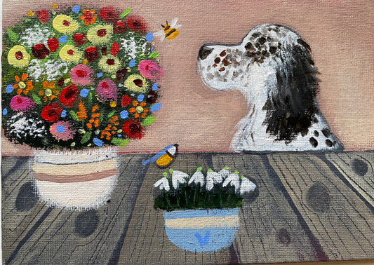 Bumblebee and Bluetit