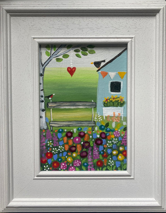 A Bench By The Blue Shed ( personalised painting opportunity)