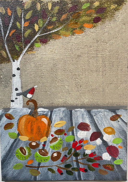 Autumn Table ( personalised painting opportunity)