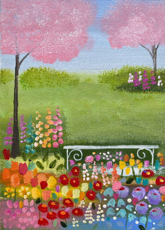 Under The Cherry Blossom ( personalised painting opportunity)