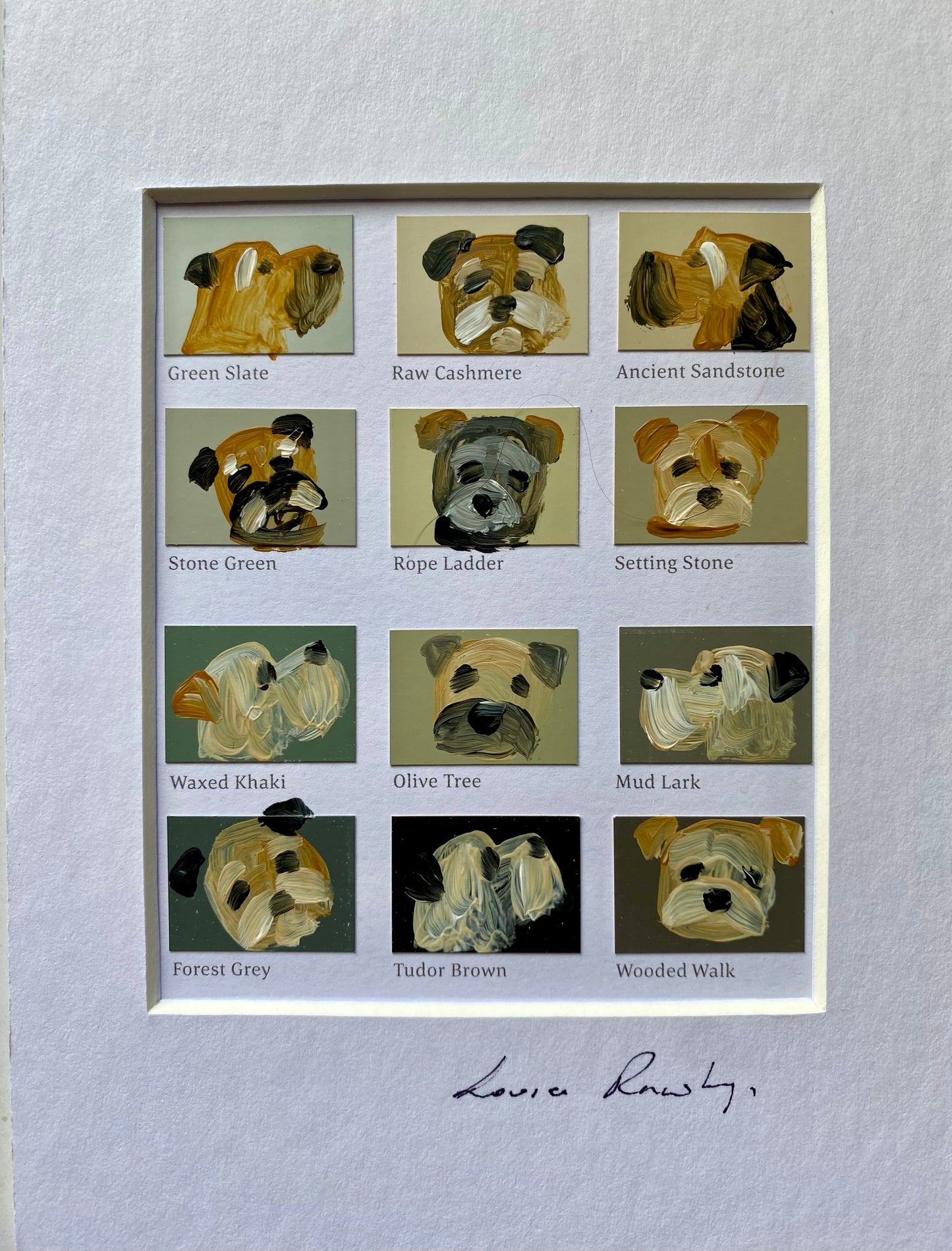 Border Colour Chart