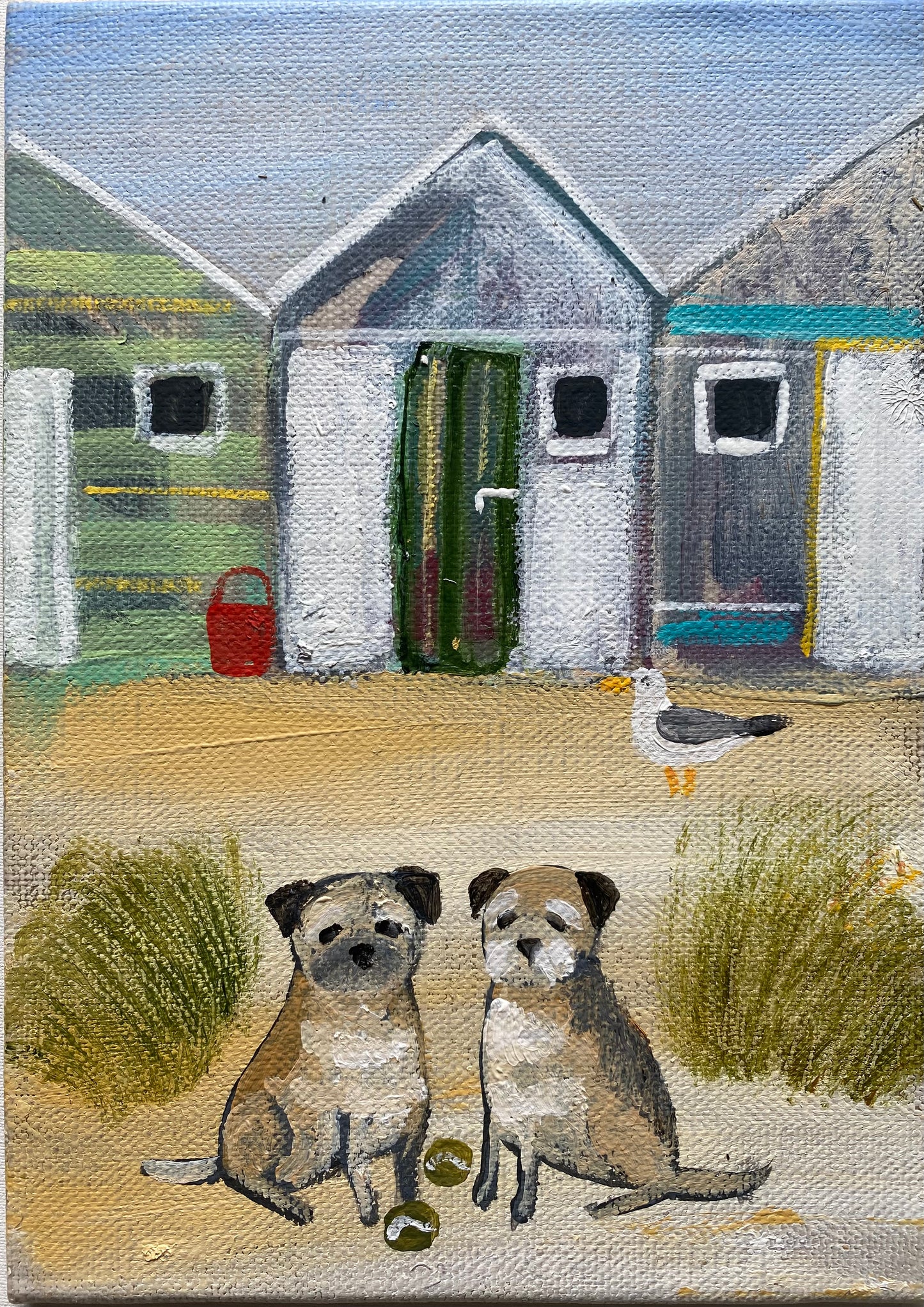 Boys At The Beach Huts