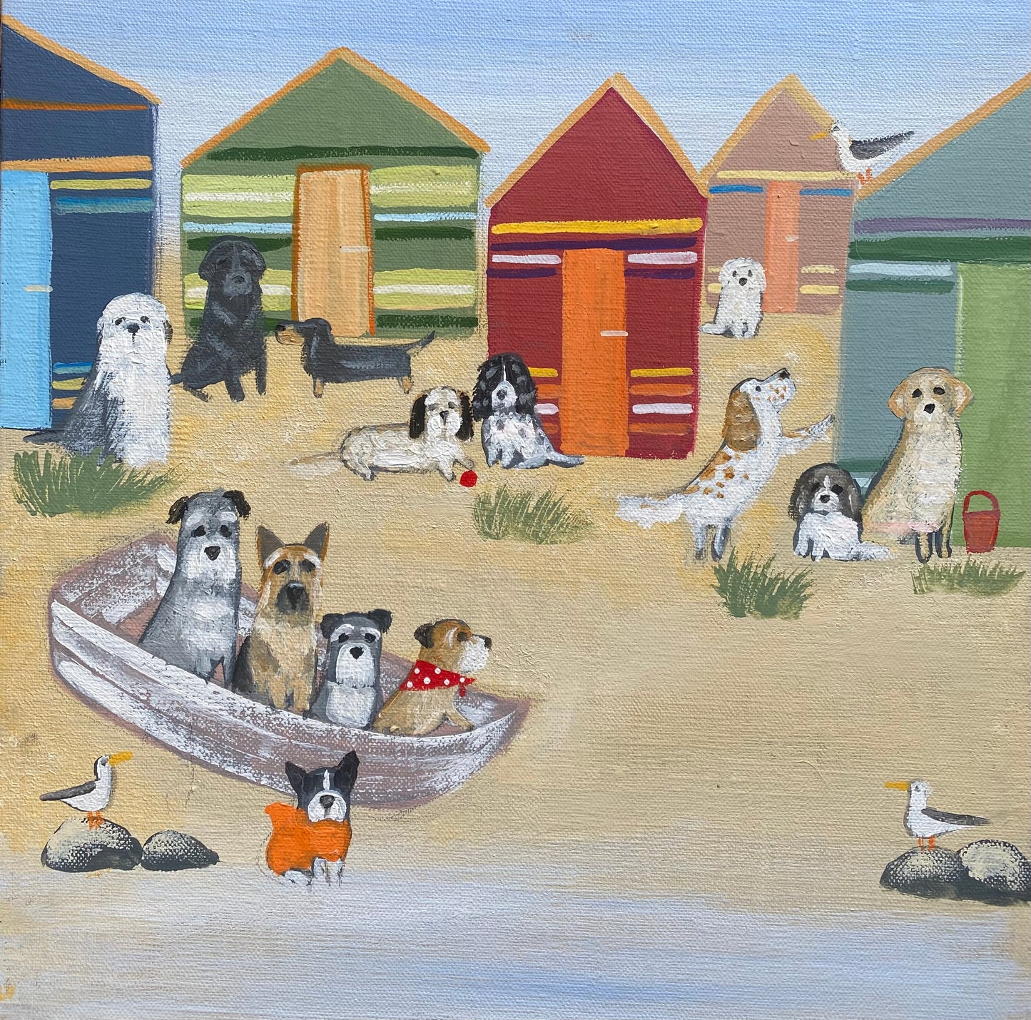 Four In The Old Boat ( personalised painting opportunity)