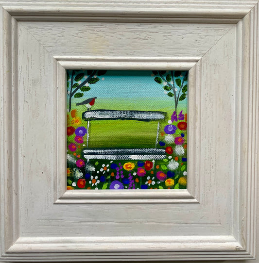 A Rustic Spring Bench ( personalised painting opportunity)