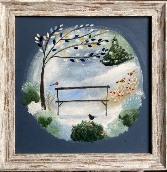 A Winter Bench Just For Us (personalised painting opportunity)