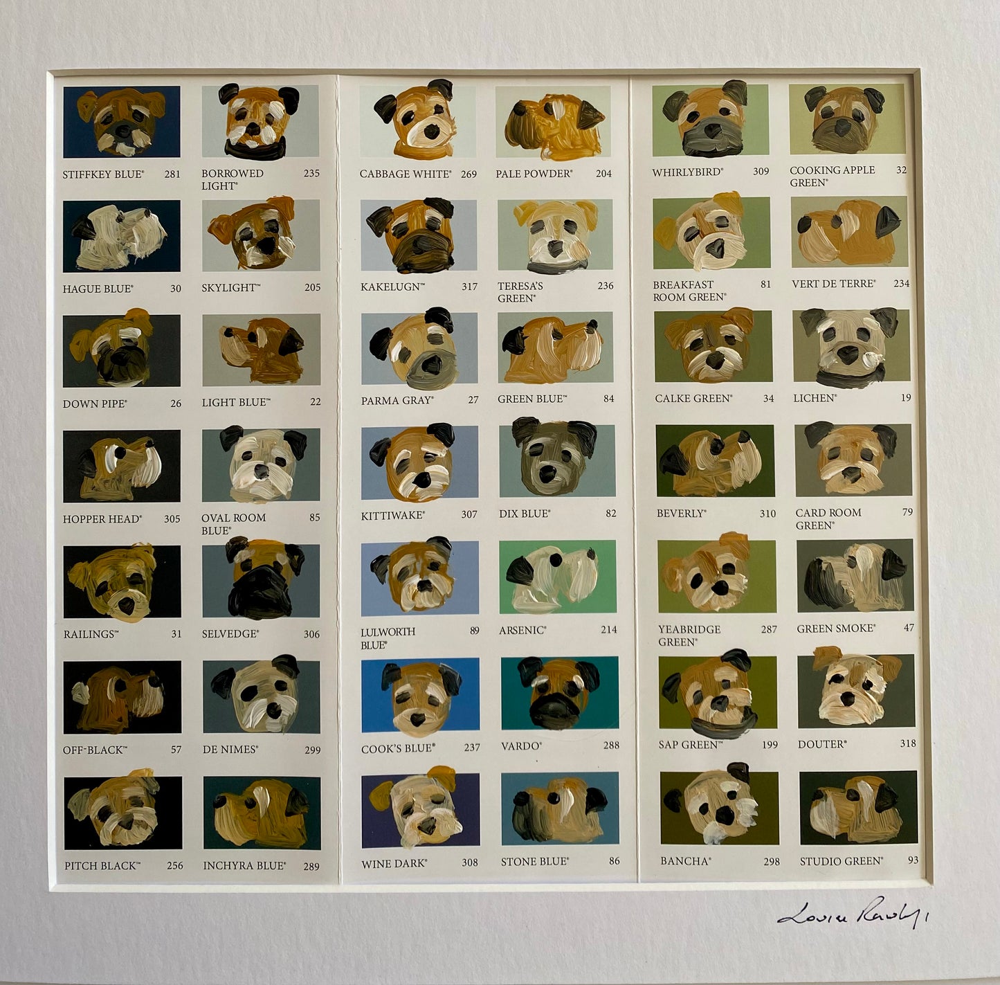 Border Colour Chart