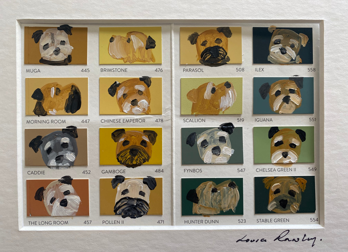 Border paint chart