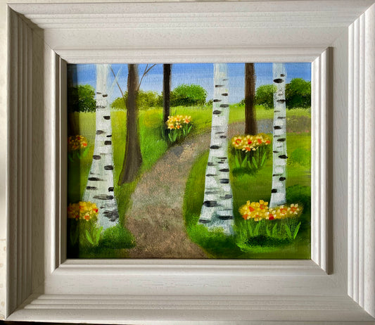 Waggy Tails On The Daffodil Trail ( personalised painting opportunity)