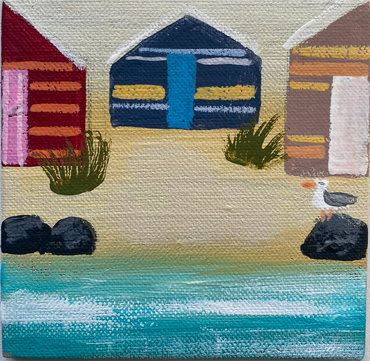 A Spot By The Huts ( personalised painting opportunity)
