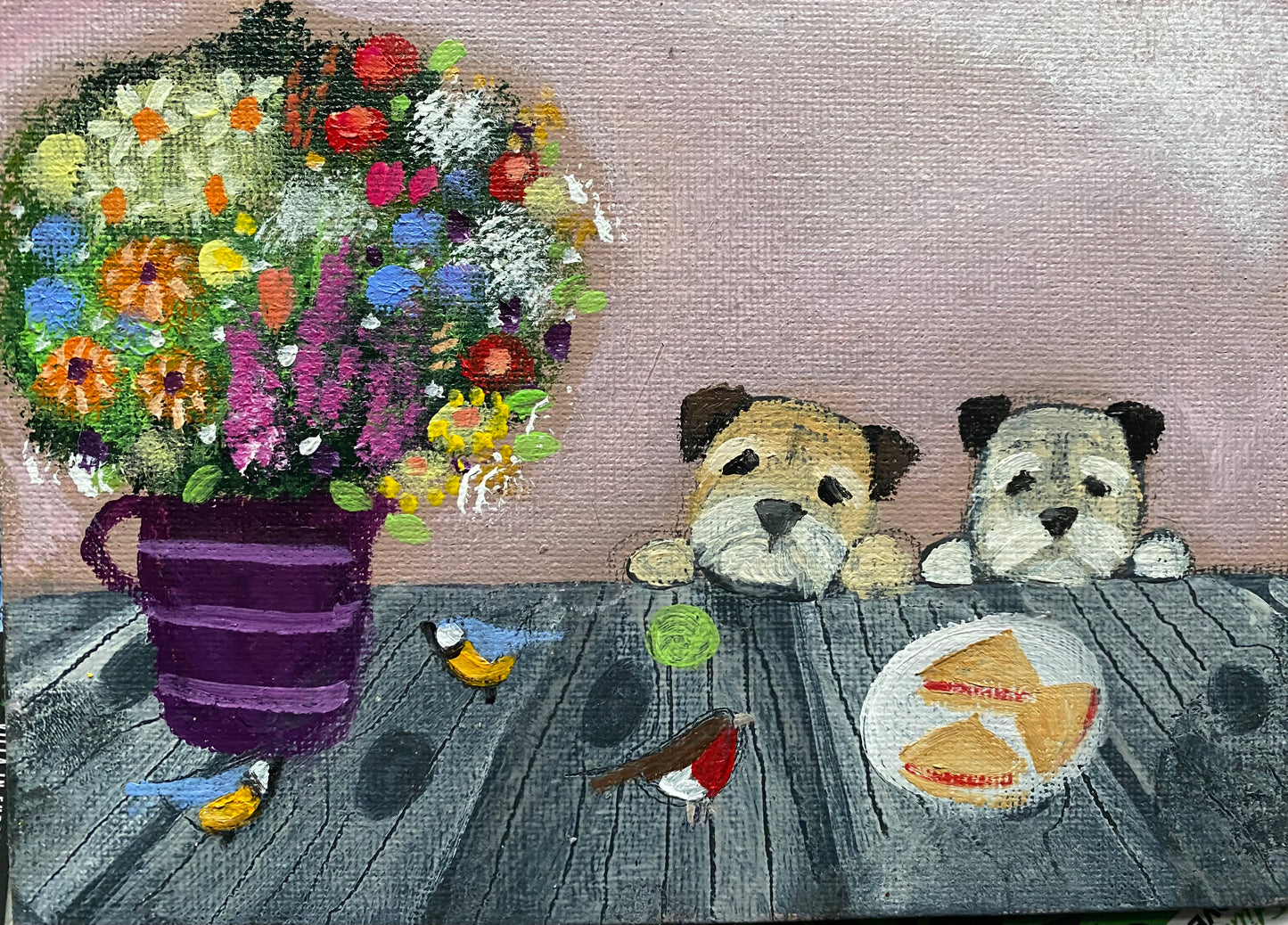 Jam Sandwiches in the Garden