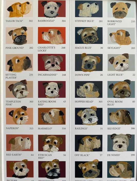 Border Colour Chart