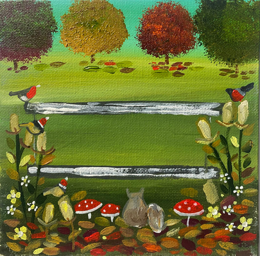 Autumn Bench ( commission opportunity)