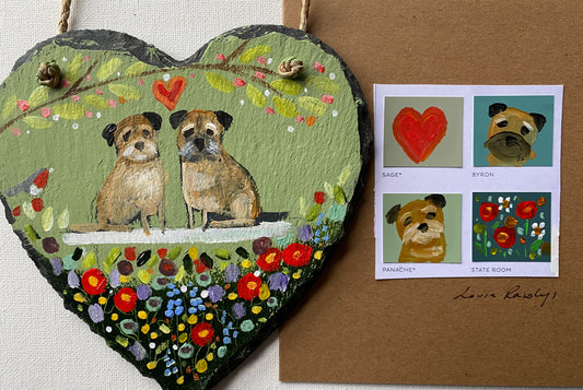 Border Slate Heart and Card