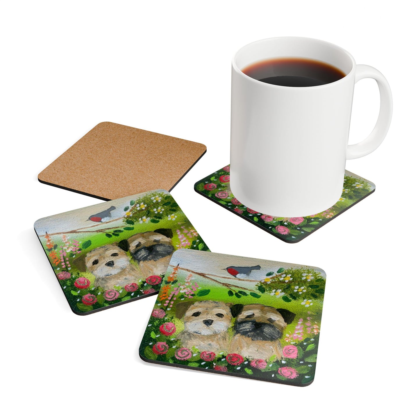 Border Friends - Corkwood Coaster Set