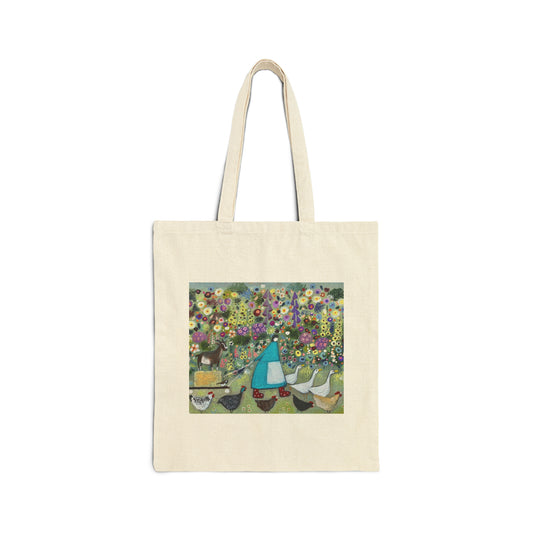 Mrs Spotty Wellies & Gary the Goat - Tote Bag
