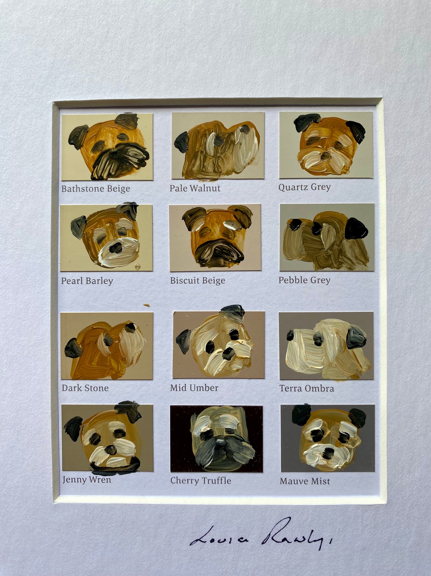 Border Colour Chart