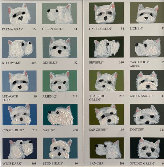 Westie Colour Chart