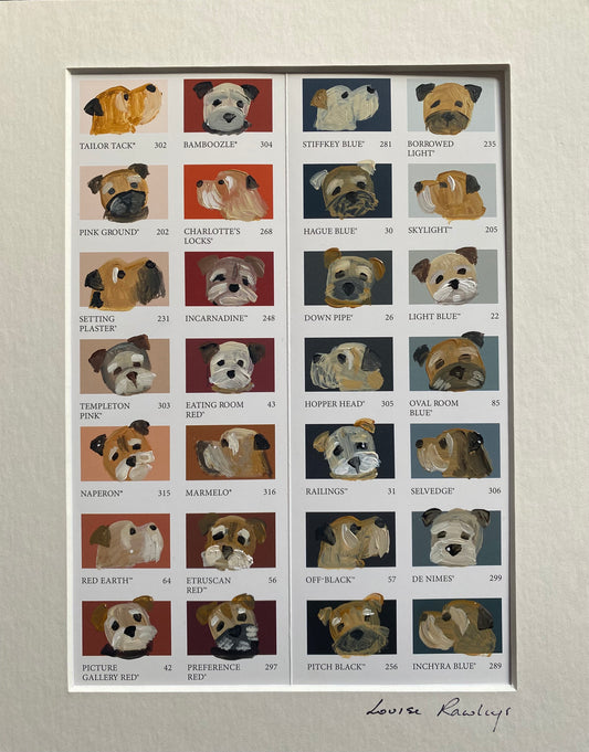 Border Colour Chart