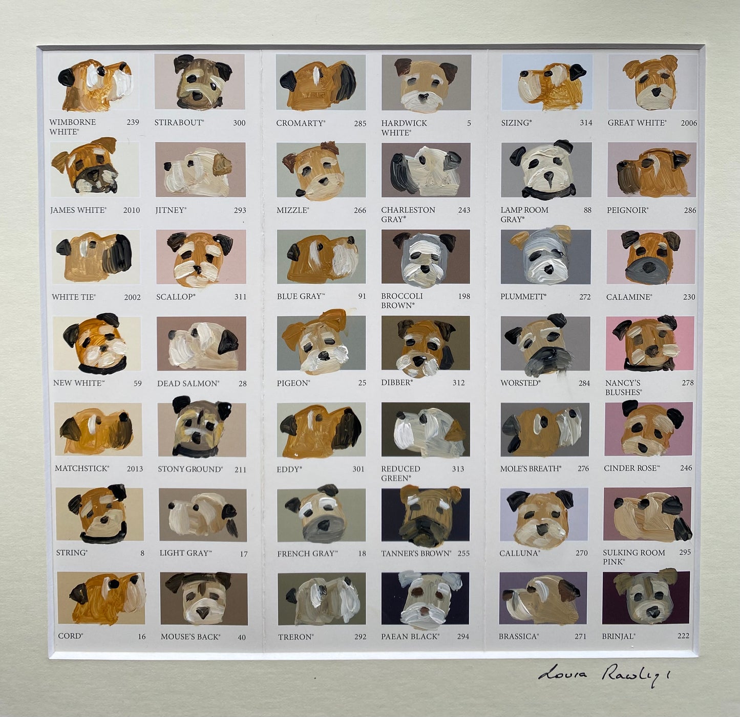 Border Colour Chart