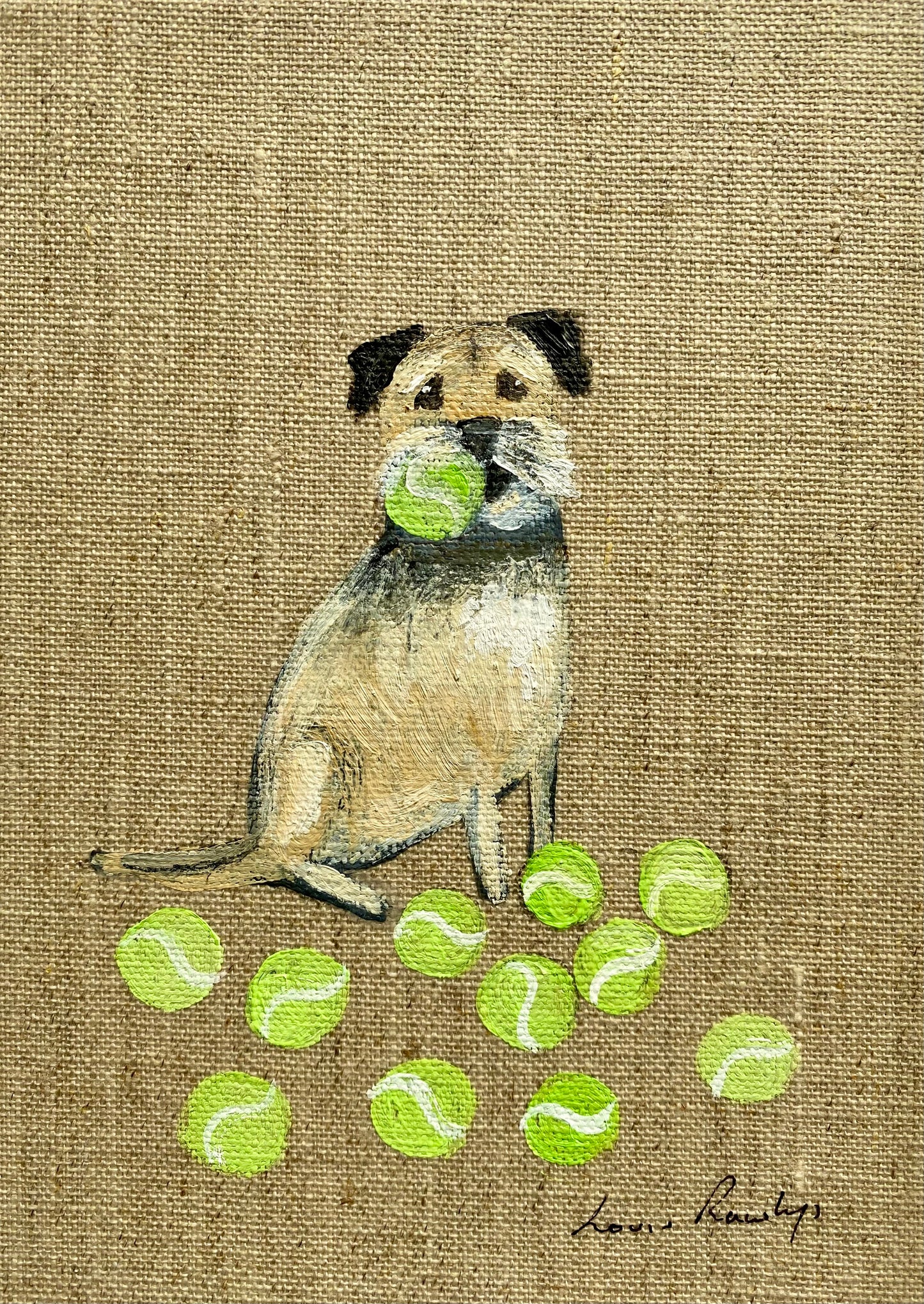 Dennis The Border, A Tennis Ball Hoarder