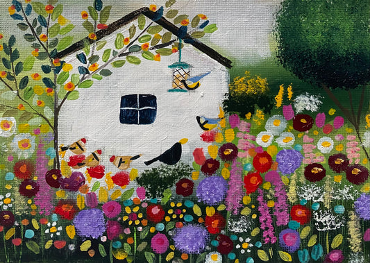 Bird Feeder By The Shed