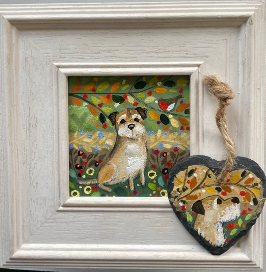Pickle In The Autumn Leaves