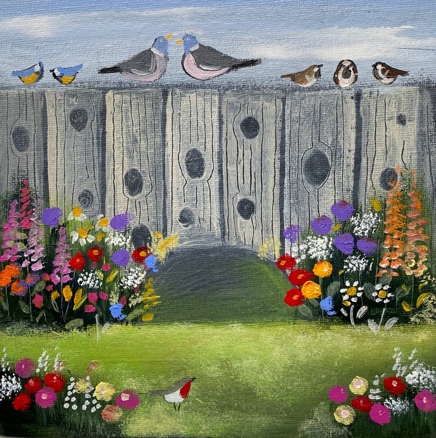 Through The Garden Fence ( personalised painting opportunity)