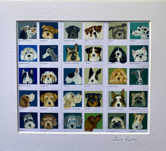 Dog Bingo Colour Chart