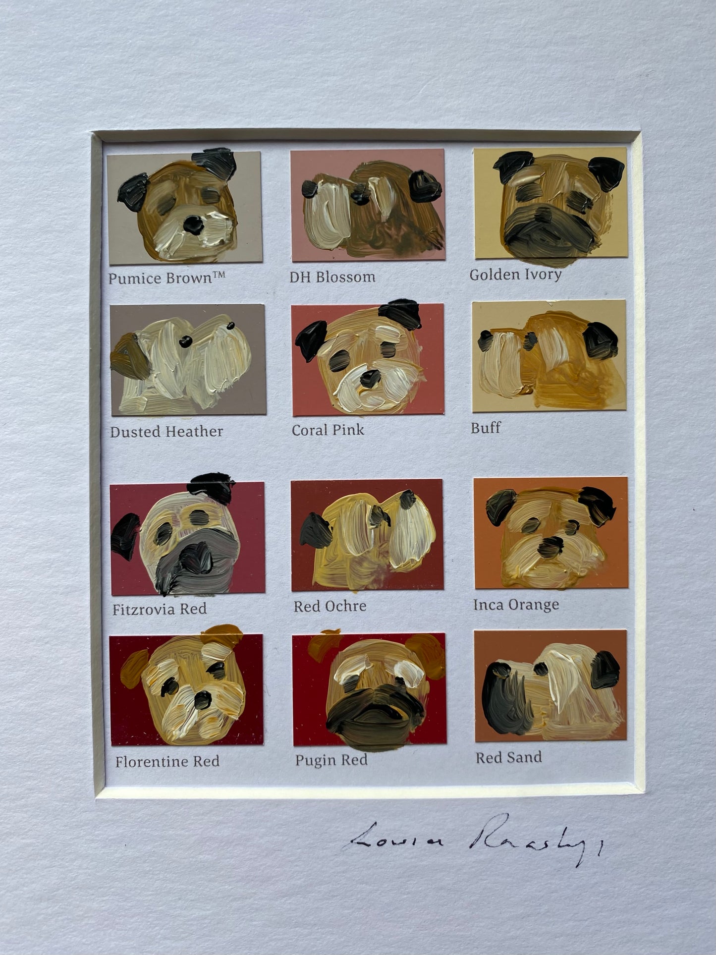 Border Colour Chart