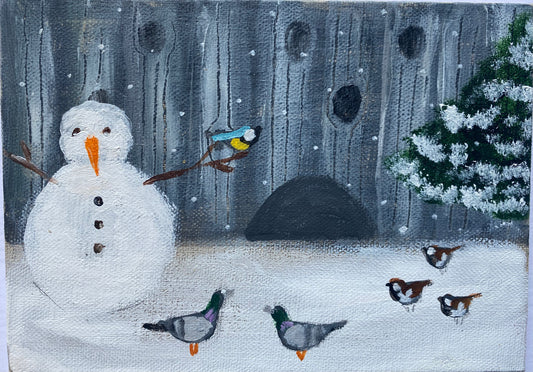 Next Doors Snowman ( personalised painting opportunity)