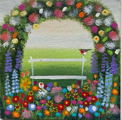 Under The Floral Arch ( personalised painting opportunity)