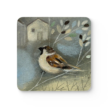 Mr Sparrow - Corkwood Coaster Set