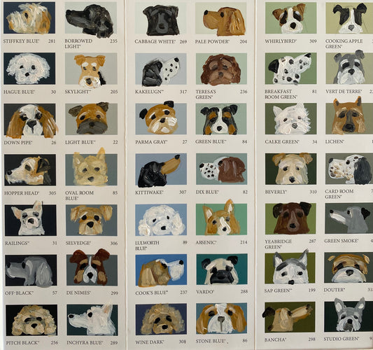 Dog Bingo Colour Chart