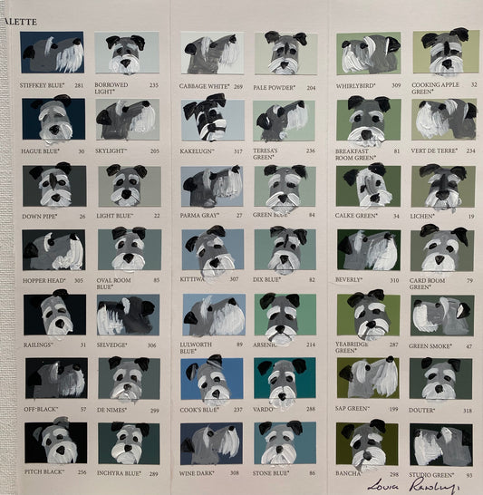 Schnauzer Paint Chart