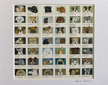 Dog Bingo Colour Chart