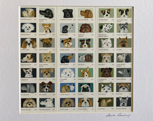 Dog Bingo Colour Chart