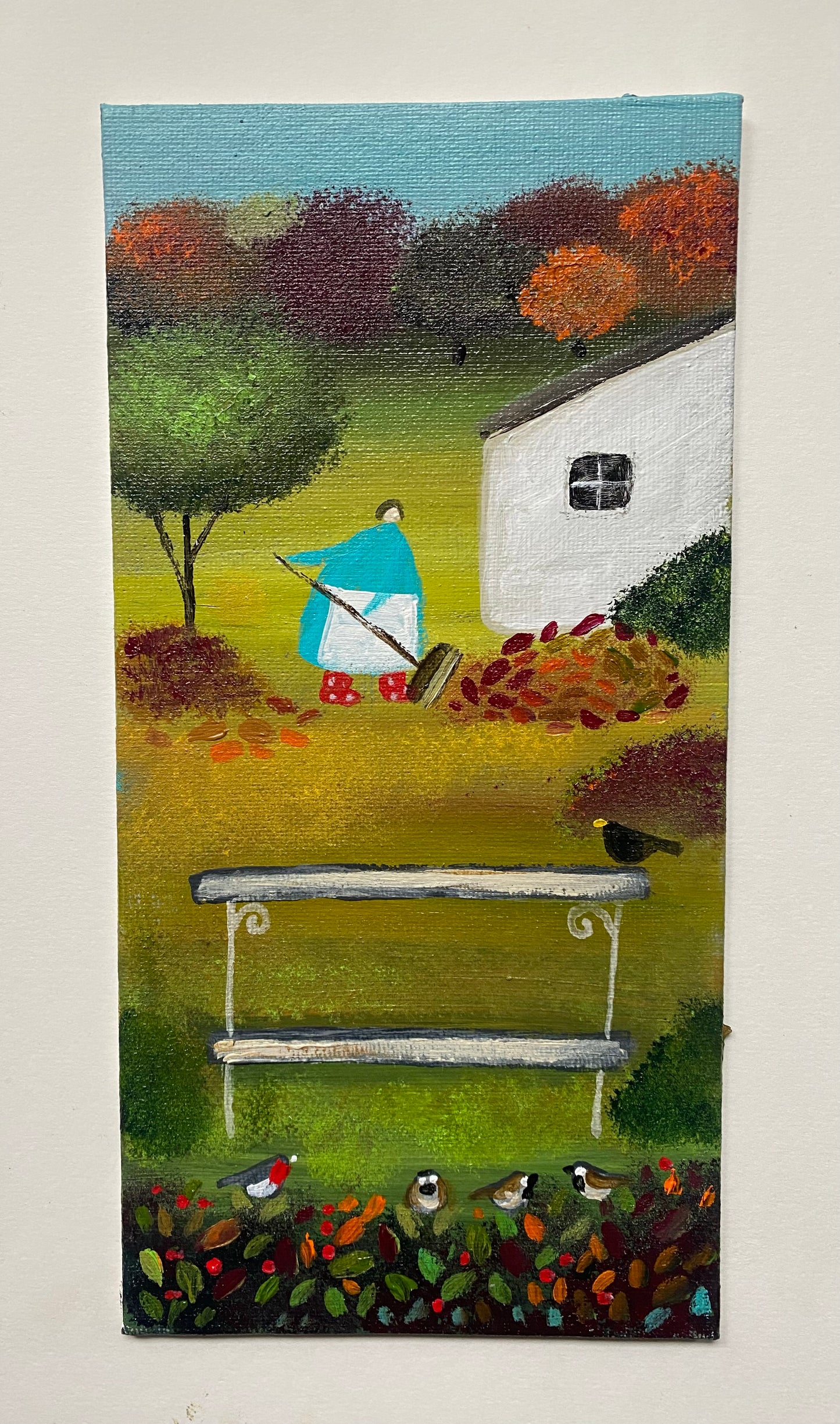 The Last Of The Autumn Leaves ( personalised painting opportunity)
